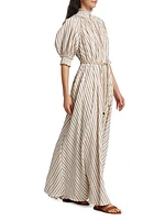 Devi Striped Swing Maxi Dress