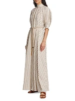 Devi Striped Swing Maxi Dress