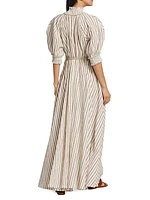 Devi Striped Swing Maxi Dress