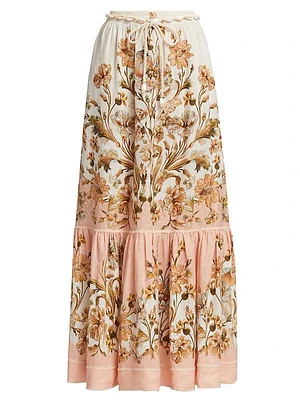 Chintz Tiered Maxi Skirt