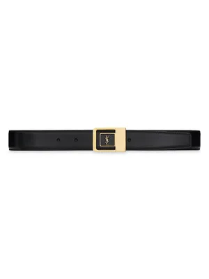 Female Buckle Belt Lacquered Leather