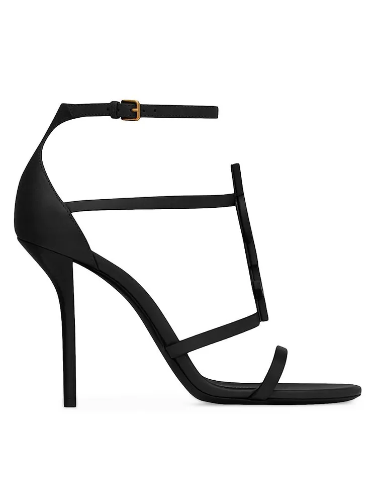 Cassandra Strappy Leather Logo Sandals