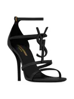 Cassandra Strappy Leather Logo Sandals