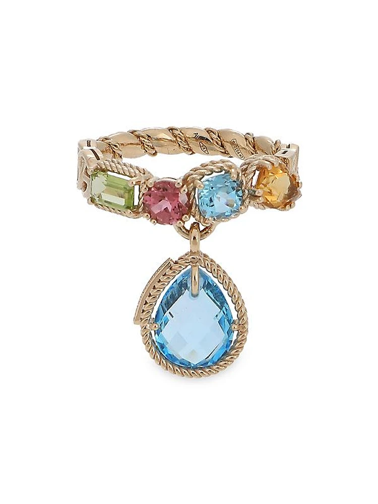 18K Yellow Gold & Multi-Stone Ring