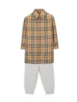 Boy's Reversible Check Car Coat