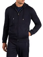 Hooded Zip Jogging Sweater