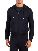 Hooded Zip Jogging Sweater