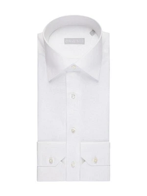 Handmade Linen and Silk Blend Dress Shirt