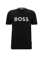 Cotton-Jersey T-Shirt with Logo Detail