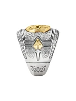 Laconia Sterling Silver & 18K Yellow Gold Helmet Ring