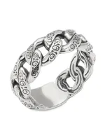 Laconia Sterling Silver Chain Band Ring