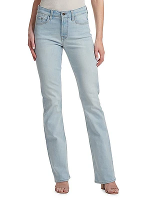 Mid-Rise Boot-Cut Jeans