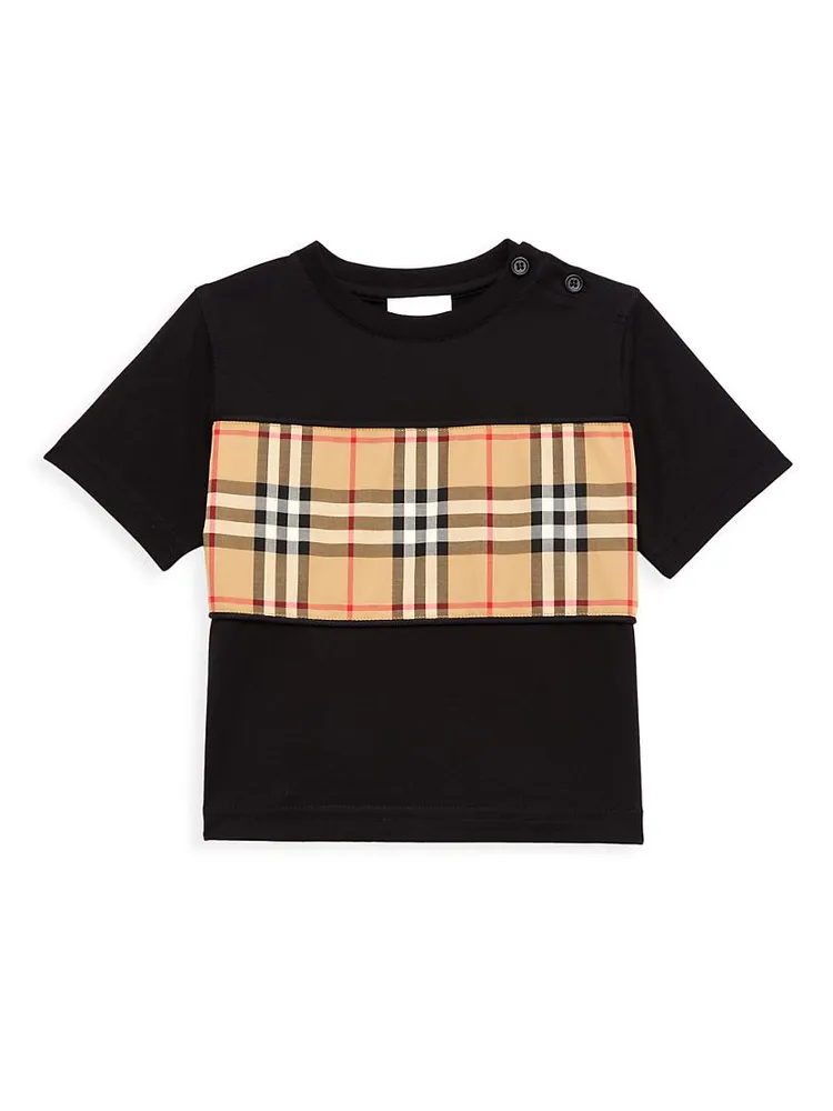 Baby Boy's Check Crewneck T-Shirt