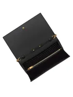 Cassandre Matelassé Carré Chain Wallet Lambskin