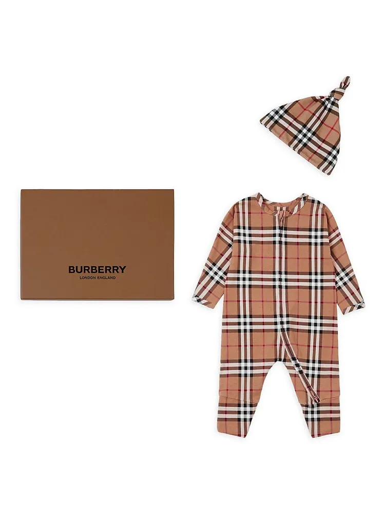 Baby's 2-Piece Check Print Gift Set