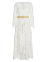 Chintz Belted Lace Maxi Dress