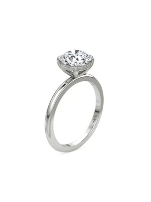 VRAI x Saks Platinum & TCW Lab-Grown Diamond Solitaire Engagement Ring