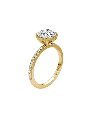 VRAI x Saks 18K Yellow Gold & 1.17 TCW Lab-Grown Diamond Engagement Ring