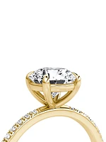 VRAI x Saks 18K Yellow Gold & TCW Lab-Grown Diamond Engagement Ring