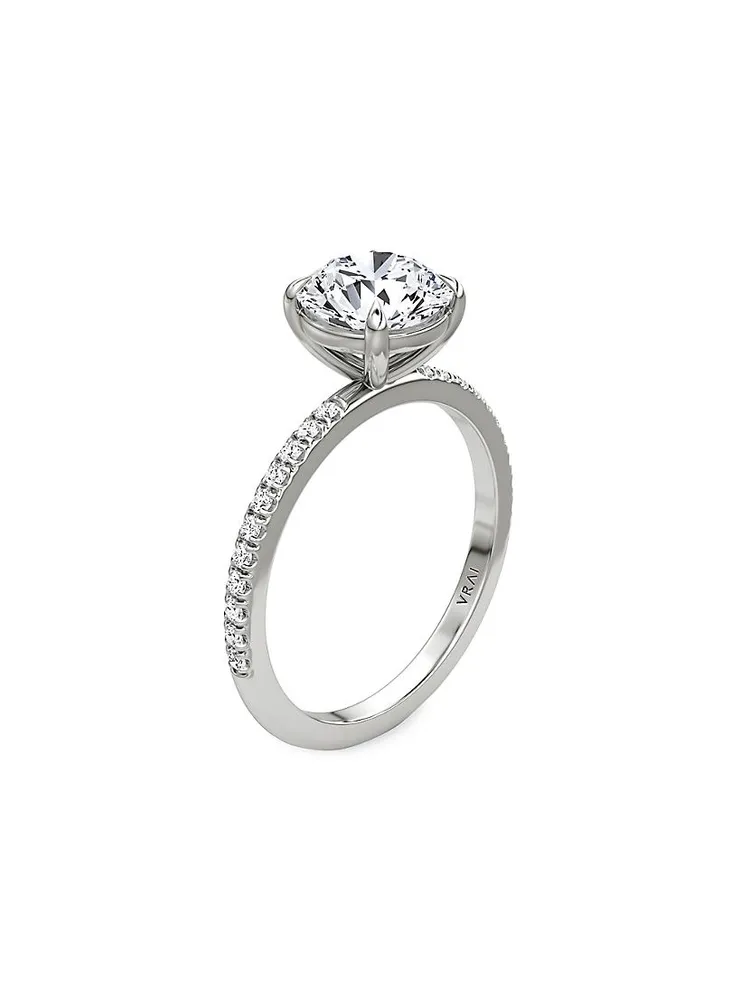 VRAI x Saks Platinum & 1.17 TCW Lab-Grown Diamond Engagement Ring