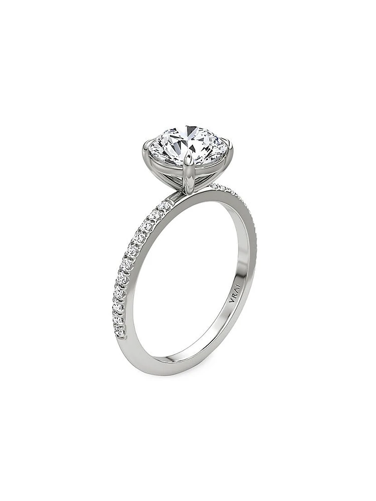 VRAI x Saks Platinum & Lab-Grown Diamond Solitaire Engagement Ring/1.17-2.17 TCW