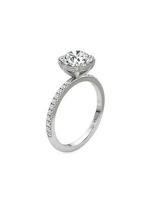 VRAI x Saks Platinum & TCW Lab-Grown Diamond Solitaire Engagement Ring