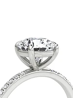 VRAI x Saks Platinum & TCW Lab-Grown Diamond Solitaire Engagement Ring