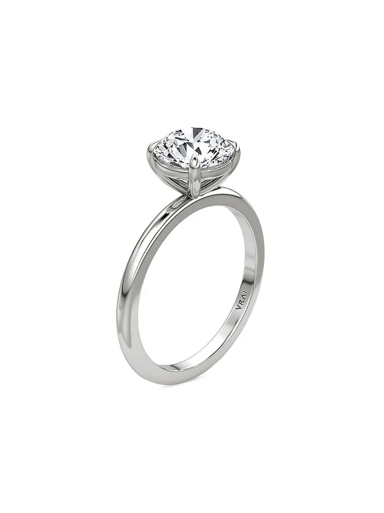 VRAI x Saks Platinum & 1.00 TCW Lab-Grown Diamond Engagement Ring