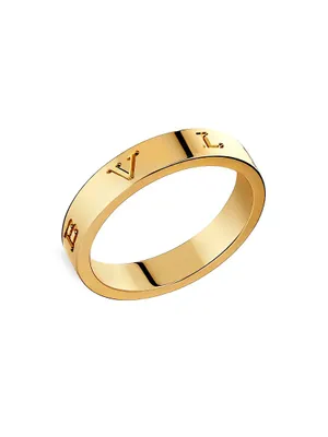 B.zero1 18K Yellow Gold Logo Ring