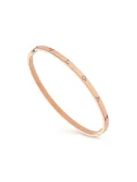 B.zero1 18K Rose Gold Logo Bangle Bracelet