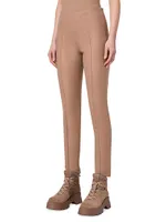 Melissa Wool Flannel Slim-Fit Pants