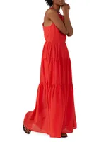 Emmeline Silk-Blend Tiered Maxi Dress