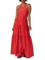 Emmeline Silk-Blend Tiered Maxi Dress