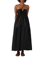 Hana Cross-Over Keyhole Maxi Dress