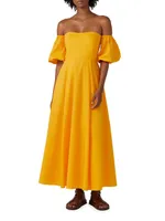 Ziggy Off-The-Shoulder Midi-Dress