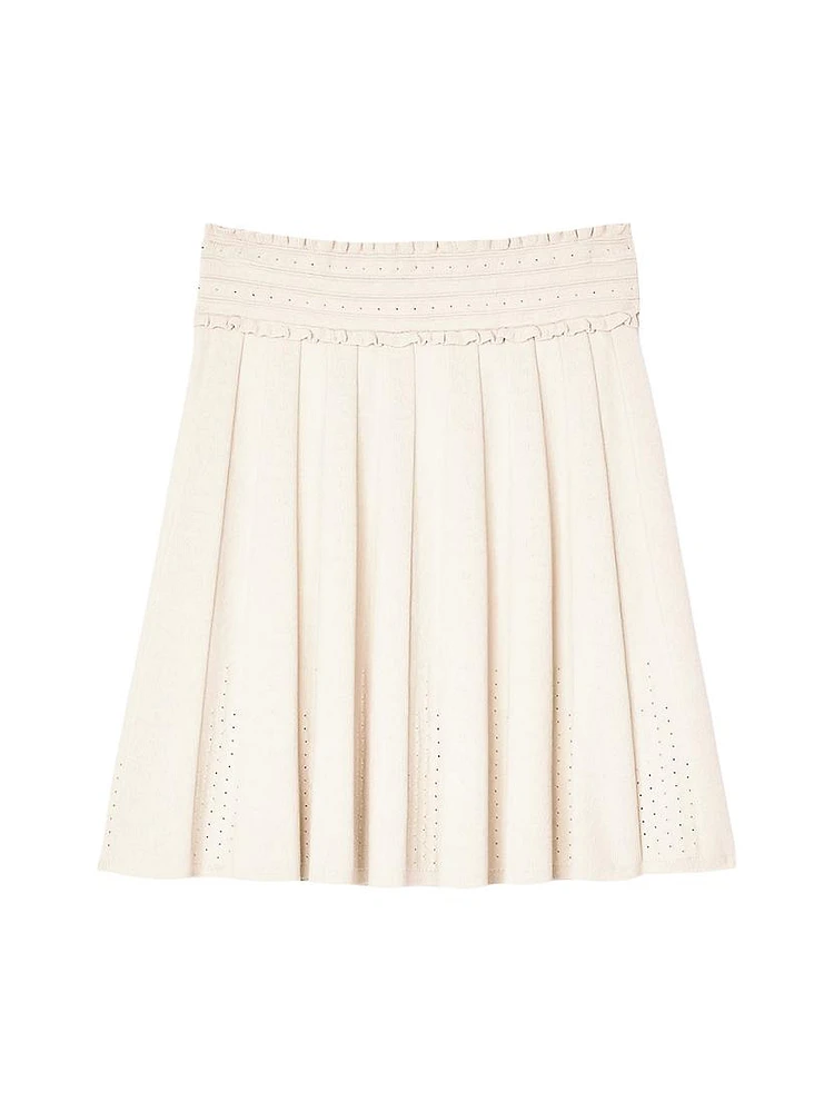 Pointelle Knit Skirt