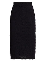 Textured Midi-Skirt