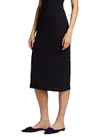 Textured Midi-Skirt