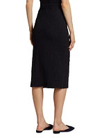 Textured Midi-Skirt