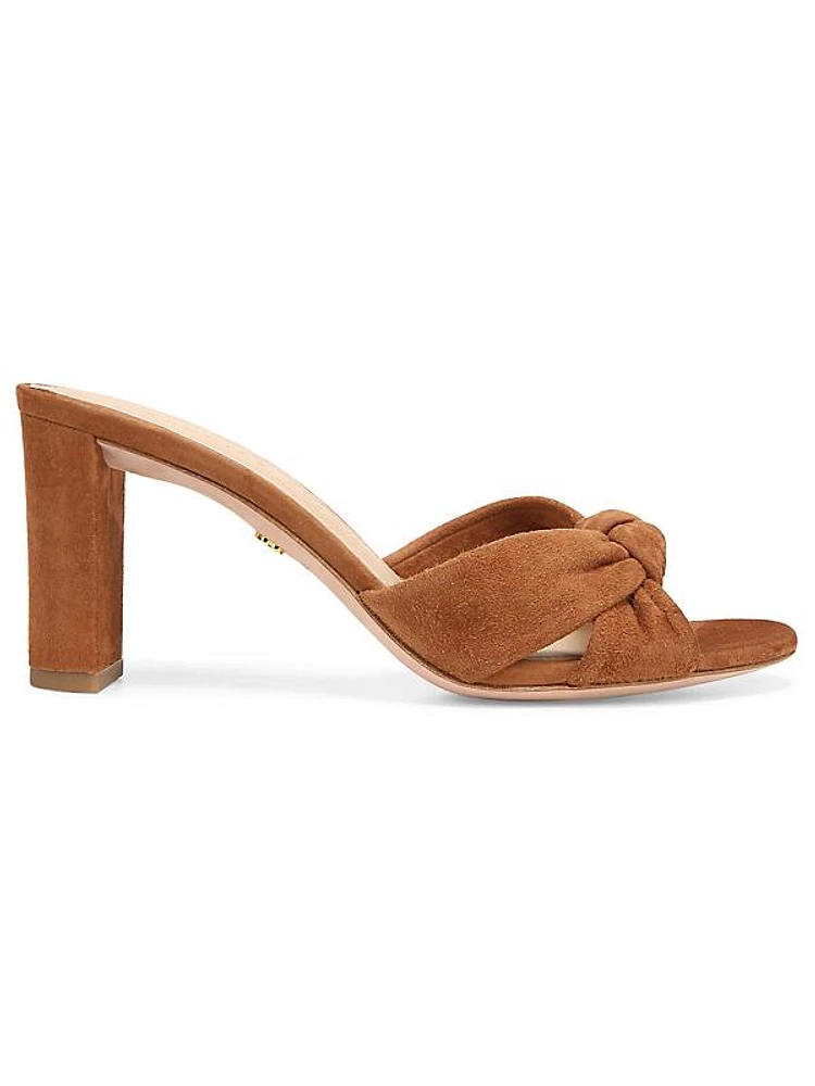 Ganita 76MM Suede Knotted Sandals