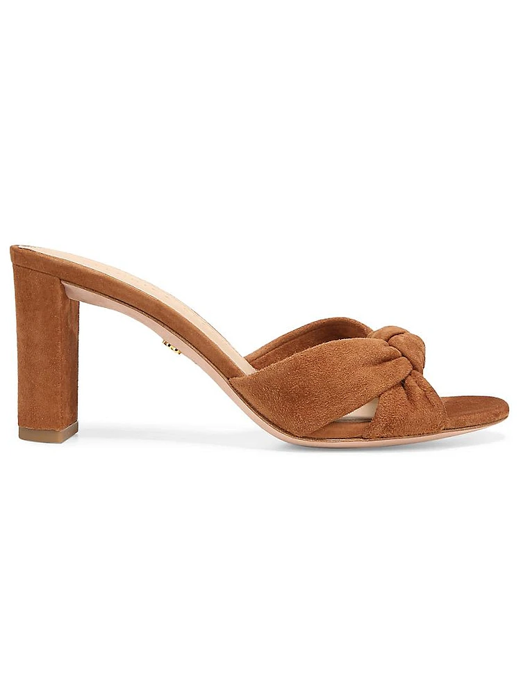 Ganita 76MM Suede Knotted Sandals