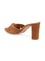 Ganita 76MM Suede Knotted Sandals