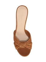 Ganita 76MM Suede Knotted Sandals