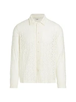 Tile Lace Button-Front Shirt