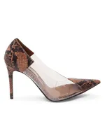 Stella Iconic 100MM Snake-Embossed Stiletto Pumps