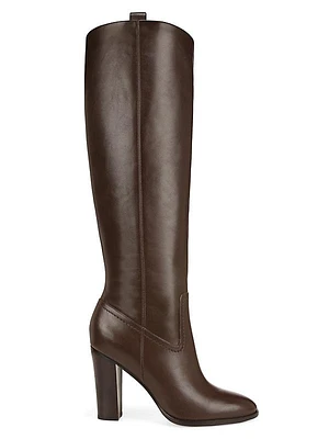 Vesper Wide-Calf Leather Boots