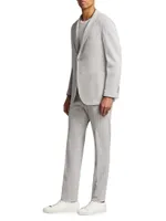 COLLECTION Pinstriped Wool-Cotton Suit