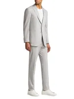 COLLECTION Pinstriped Wool-Cotton Suit