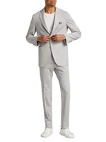 COLLECTION Pinstriped Wool-Cotton Suit