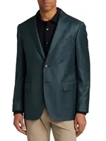 COLLECTION Plaid Wool Two-Button Sport Coat